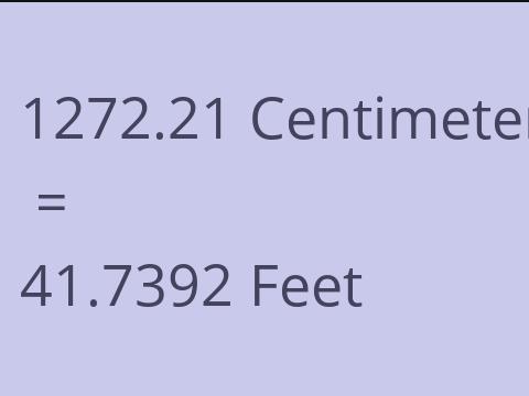 1272.21 CM TO FEET