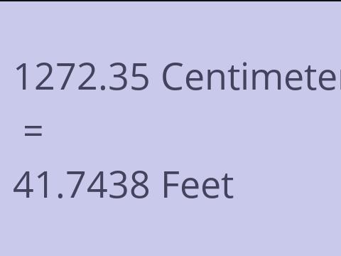 1272.35 CM TO FEET