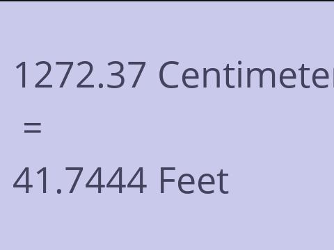 1272.37 CM TO FEET