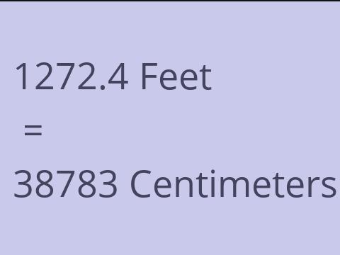 1272.4 FEET TO CM