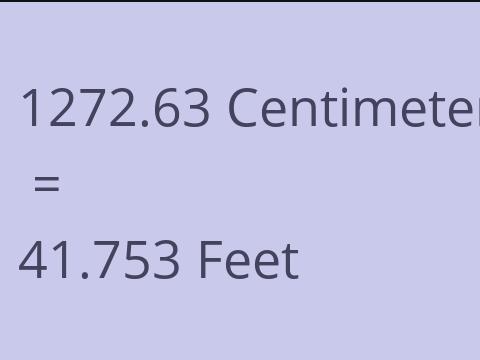 1272.63 CM TO FEET