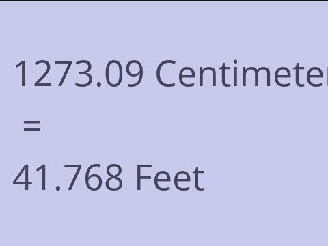 1273.09 CM TO FEET