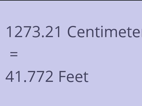 1273.21 CM TO FEET