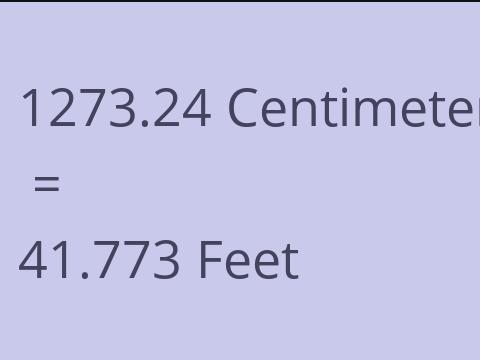 1273.24 CM TO FEET