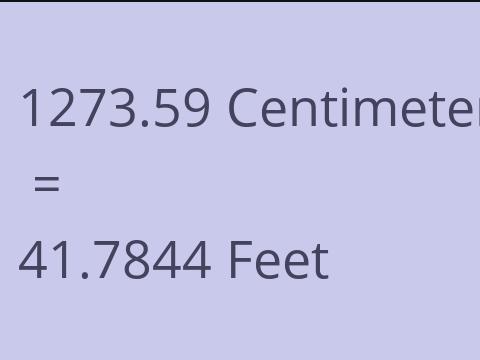 1273.59 CM TO FEET