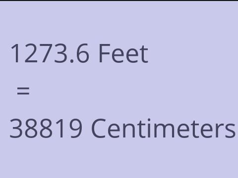 1273.6 FEET TO CM