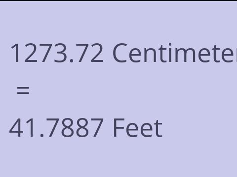 1273.72 CM TO FEET