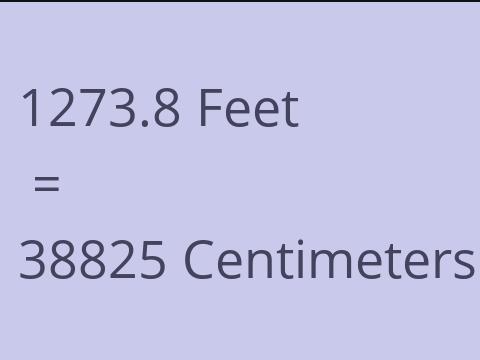 1273.8 FEET TO CM