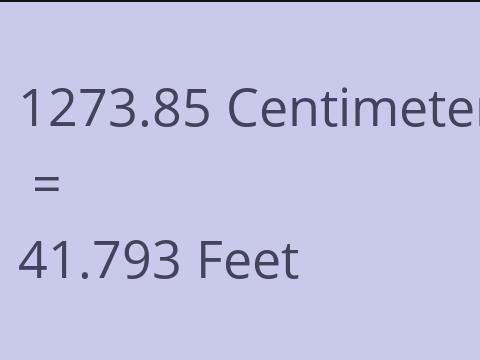 1273.85 CM TO FEET