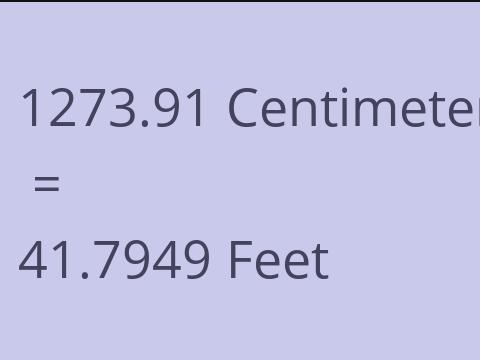 1273.91 CM TO FEET