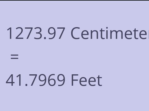 1273.97 CM TO FEET