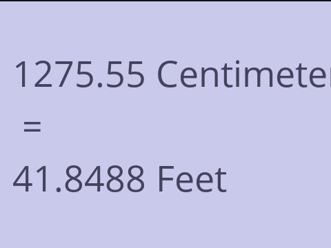 1275.55 CM TO FEET