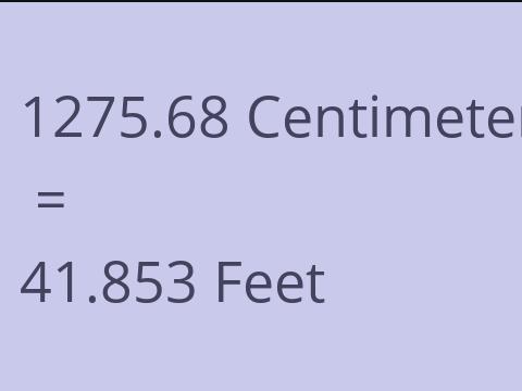 1275.68 CM TO FEET