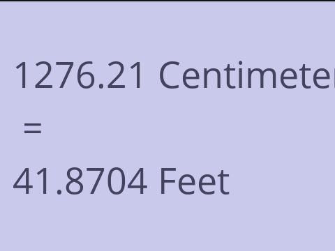 1276.21 CM TO FEET