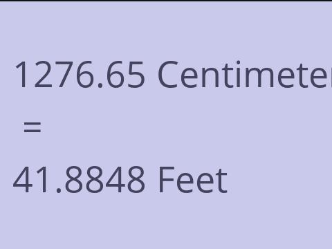 1276.65 CM TO FEET