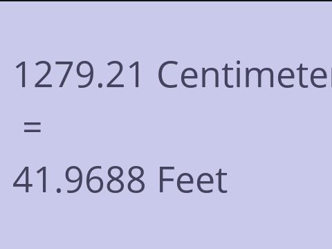 1279.21 CM TO FEET