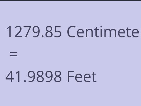 1279.85 CM TO FEET