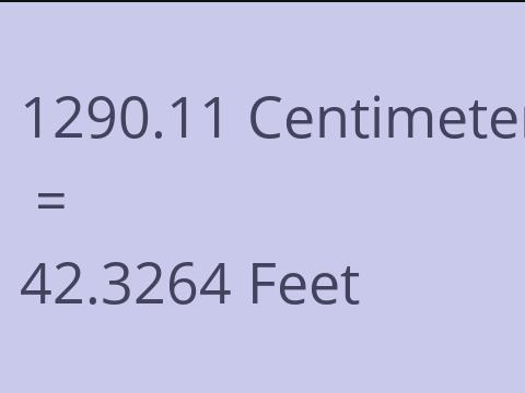 1290.11 CM TO FEET