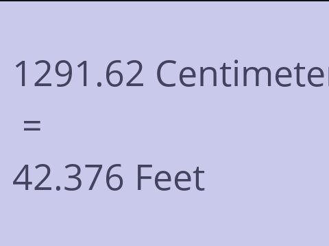 1291.62 CM TO FEET