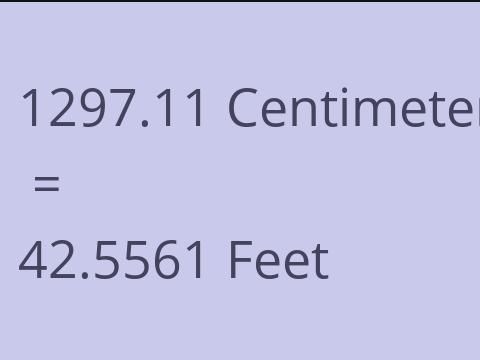 1297.11 CM TO FEET