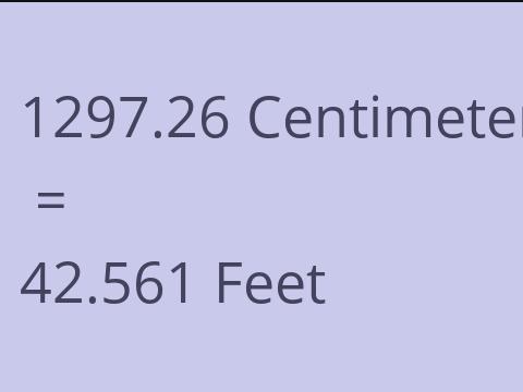 1297.26 CM TO FEET