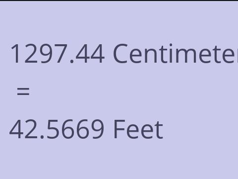 1297.44 CM TO FEET