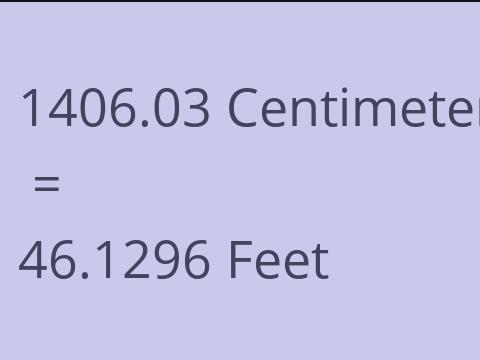 1406.03 CM TO FEET