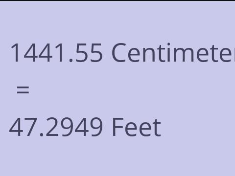 1441.55 CM TO FEET