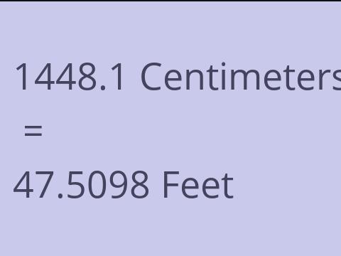 1448.1 CM TO FEET