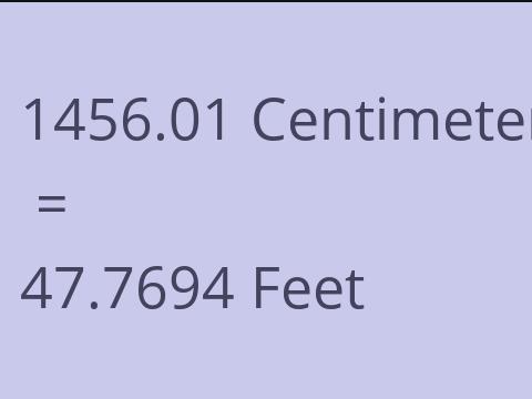 1456.01 CM TO FEET