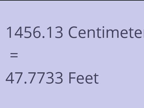 1456.13 CM TO FEET