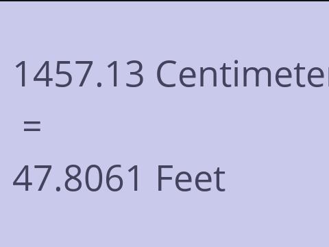 1457.13 CM TO FEET