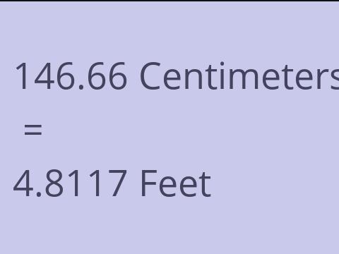 146.66 CM TO FEET