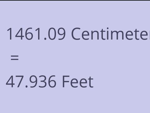 1461.09 CM TO FEET