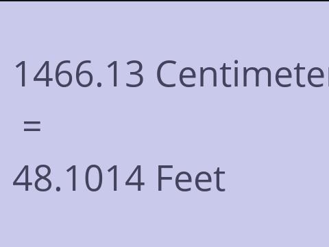 1466.13 CM TO FEET