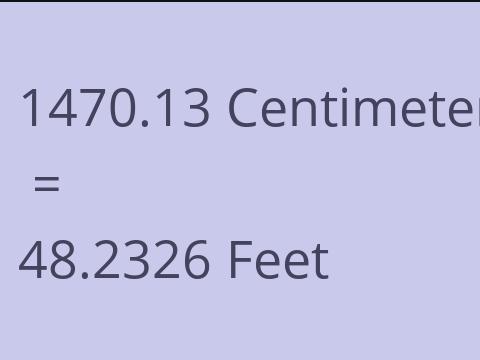 1470.13 CM TO FEET