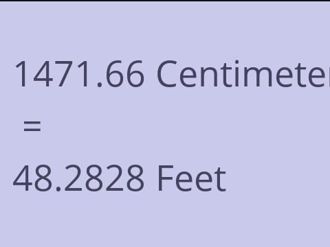 1471.66 CM TO FEET