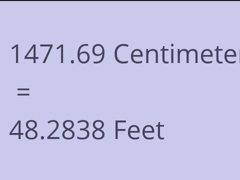 1471.69 CM TO FEET