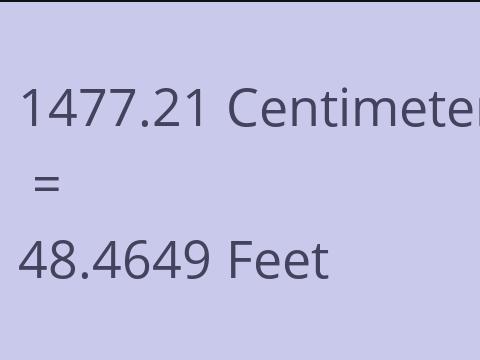 1477.21 CM TO FEET