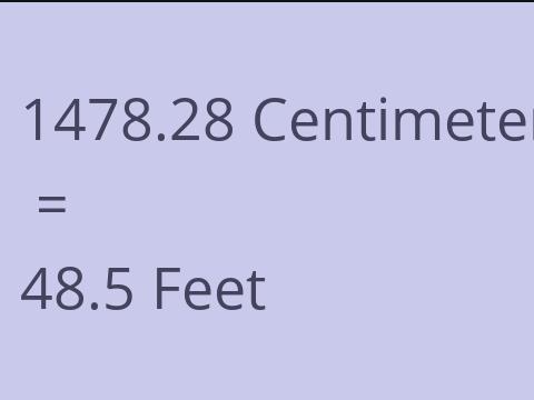 1478.28 CM TO FEET