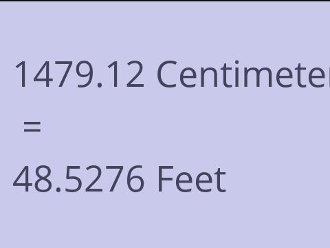 1479.12 CM TO FEET