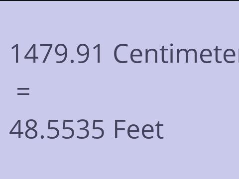 1479.91 CM TO FEET