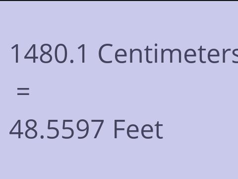 1480.1 CM TO FEET