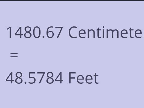 1480.67 CM TO FEET