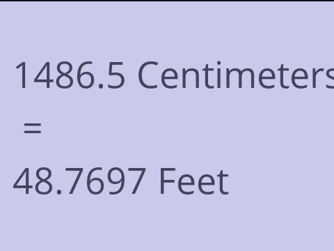 1486.5 CM TO FEET