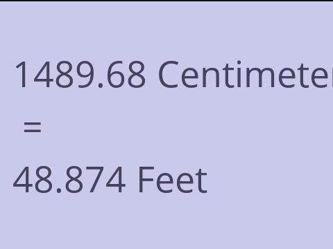 1489.68 CM TO FEET