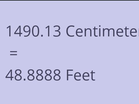 1490.13 CM TO FEET