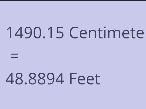 1490.15 CM TO FEET