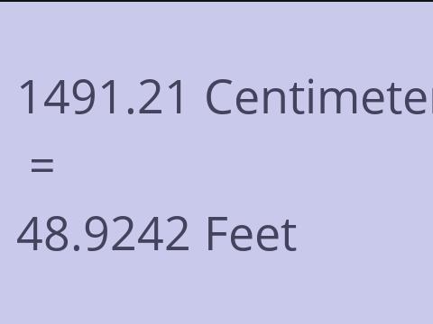 1491.21 CM TO FEET