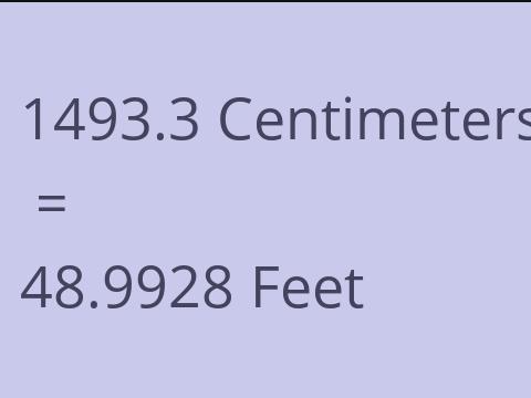 1493.3 CM TO FEET